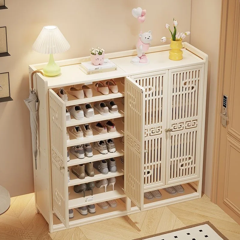 New model for home door, large-capacity storage rack, simple indoor multi-layer dustproof shoe rack, a magic tool
