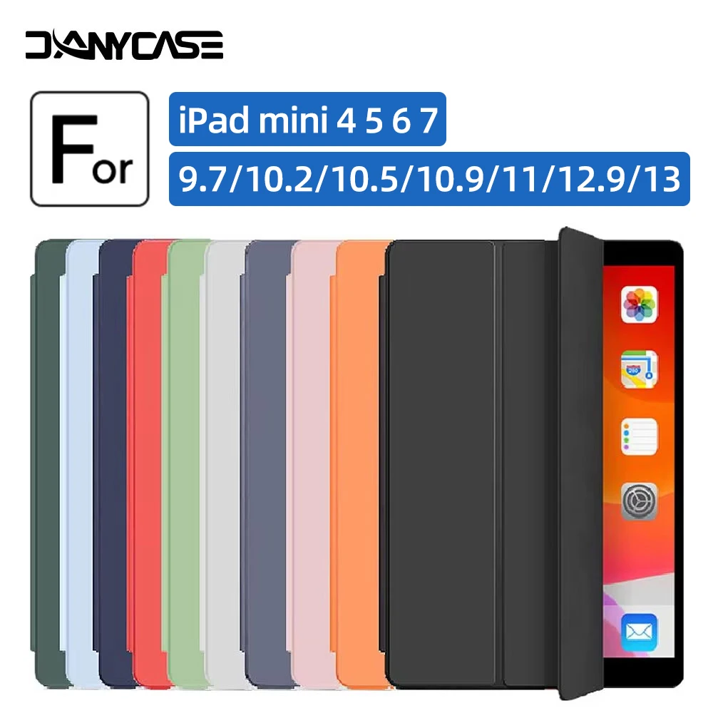 For 2024 iPad Air 11 iPad 10th Generation Pro 11 iPad 10.2 7 8th 9th Cover iPad Air6 4 5 10.9 13in 12.9 M2 M4 Pencil Holder Case