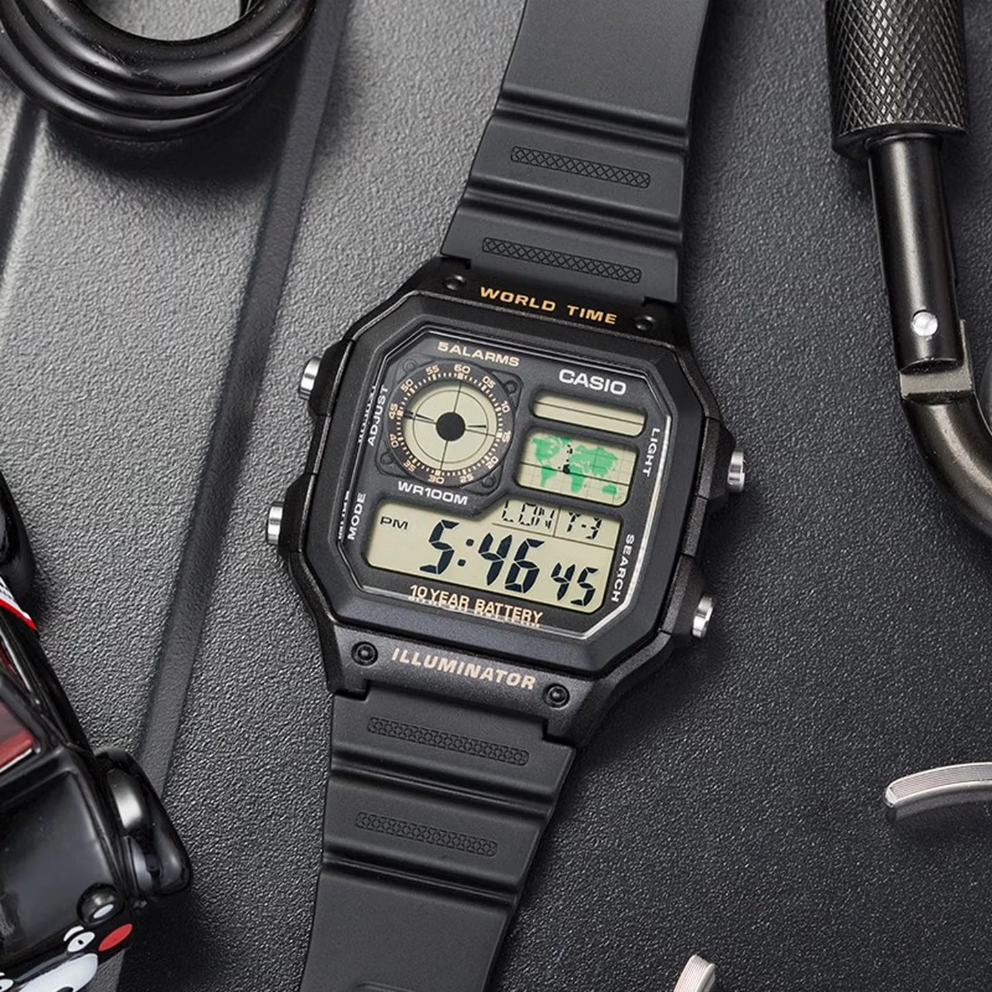 Seria Casio AE1200WH | Męski – Digital Timer Countdown recenzja i cena