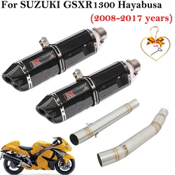 Tubo de Escape medio para motocicleta, silenciador de conexión para Suzuki Hayabusa GSX1300R GSXR1300 2008-2017, DB Killer