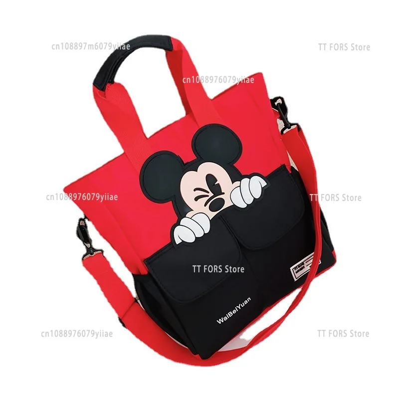 

Cute Cartoon Mickey Mouse Tutoring Schoolbag for Primary School Students with Large Capacity for Kids Birthday and Holiday Gifts