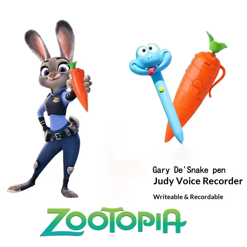 

Zootopia 2, Джуди, кролик, Ник, морковь, Гэри, змея, ручка для детоксикации, игрушка-рекордер, анимация Диснея, косплей, подарок для письма и записи