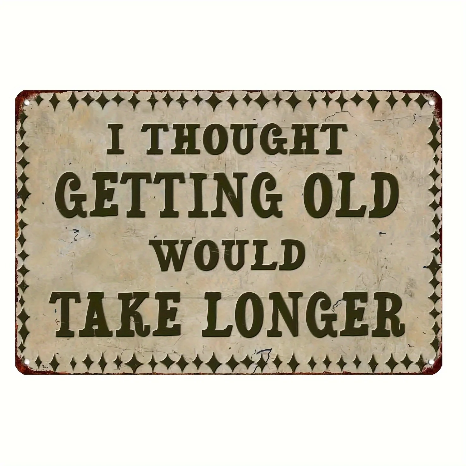, Vintage Aluminum Sign 