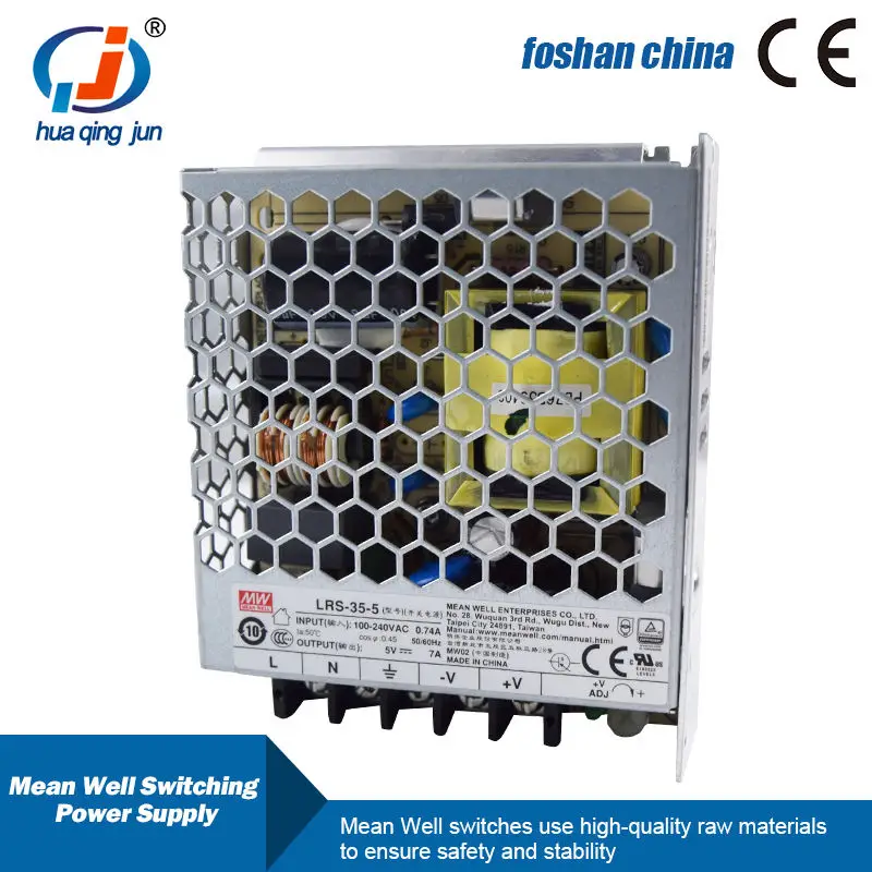 Meanwell Switching Power Supply LRS-35-5 35W 5V 7A Single Output for Led Lighting