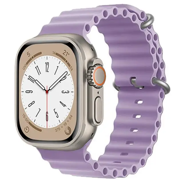 Ocean Strap voor Apple Watch Band Ultra 3 2 49mm 44mm 40mm 45mm 41mm 46mm Siliconen Correa Armband iWatch Series 7 6 SE 8 9 10 11