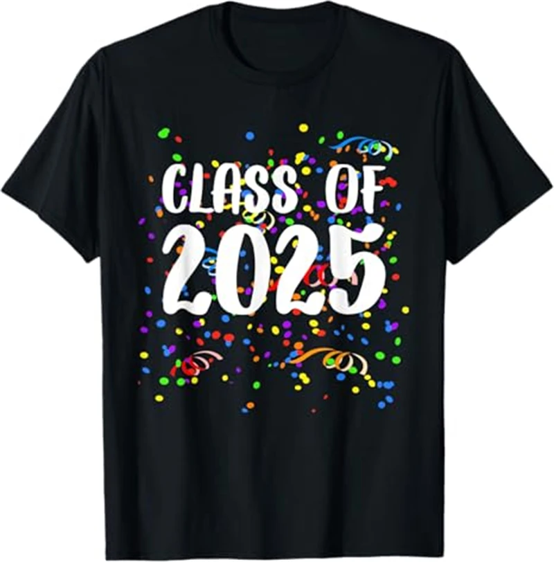 Back To School 2025 Graduation Printed T-shirt Summer Fashion Casual Outdoor Sports Short Sleeved Men Women T-shirts Clothing