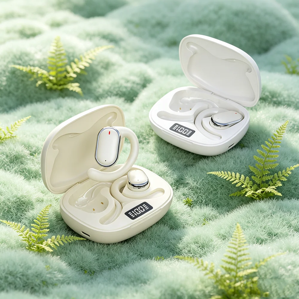 TWS Wireless Earbuds Bluetooth Headphones Communication-focused Bluetooth Headsets Utilize AI To Reduce Background Wind Noise
