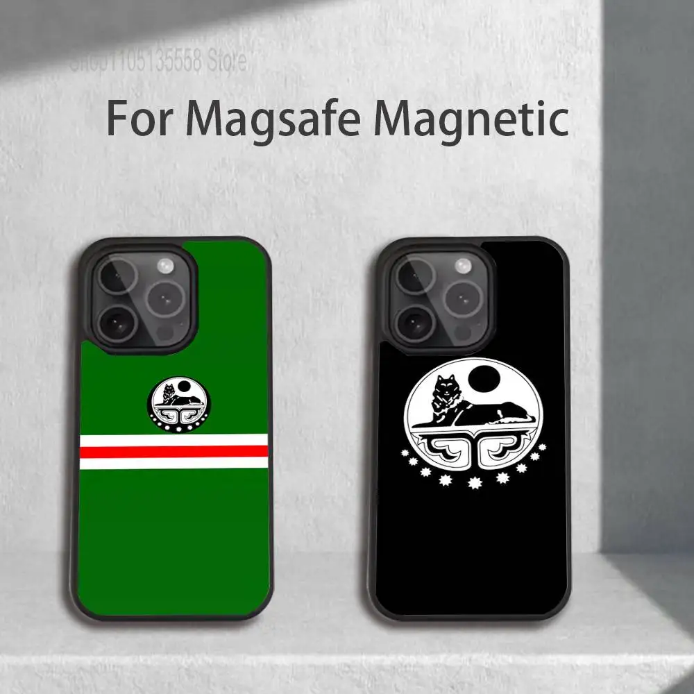 

Chechen Coat Of Arms Phone Case For iPhone 17,16,15,14,13,12,11,Pro,Max,Plus,Mini,SE4,E Magnetic Magsafe Wireless Charging