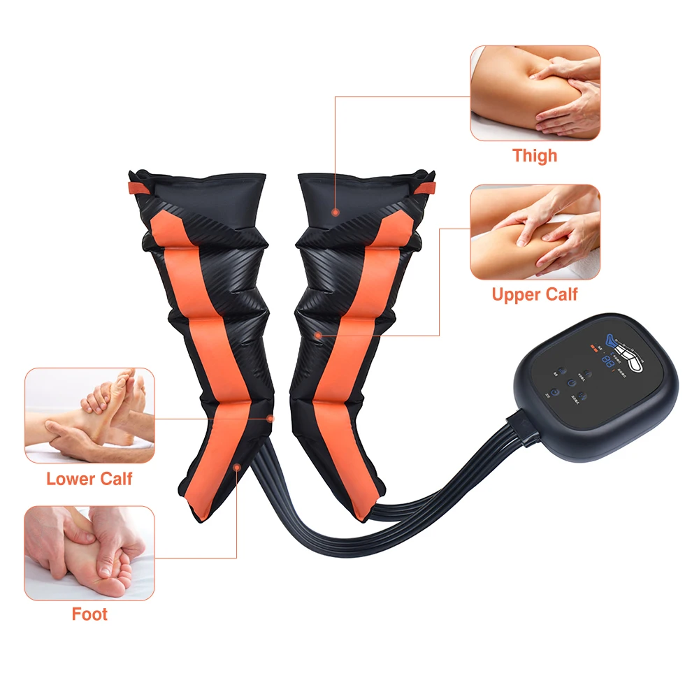 8 チャンバーエア圧縮リリーフふくらはぎリリーフフットふくらはぎデバイスマッサージ脚混練マッサージャーコードレスワイドレッグふくらはぎマッサージ