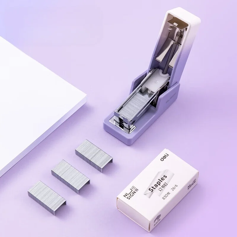 Deli Office Mini Stapler With Staples Paper Binding Tools Mini Stapler Staples Paper Binder Stationery Office Binding Tools