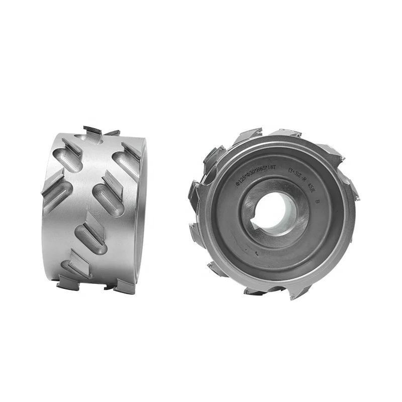 

125*30*H65*18T-(3+3)Z-45° (L/R) 1 Pair PCD Pre-Milling Cutter Diamond Milling Cutter for Edge Banding Machine