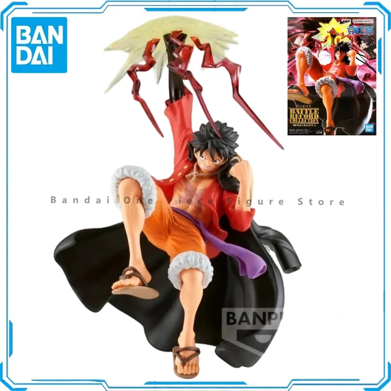 

Оригинальные фигурки героев мультфильма Bandai BANPRESTO One Piece Monkey D Luffy, анимационные игрушки, подарки, коллекционер моделей, аниме хобби