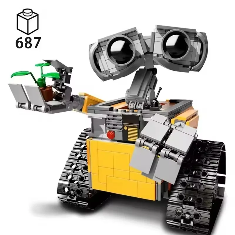 687PCS Walli Space Robot Building Dolls Sets Classic Movie Blocks Model 21303 Children Toys Adult Friend Birthday Gifts