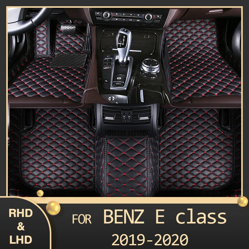 

MIDOON Car floor mats for BENZ E class W213 Sedan 2019 2020 Custom auto foot Pads automobile carpet cover