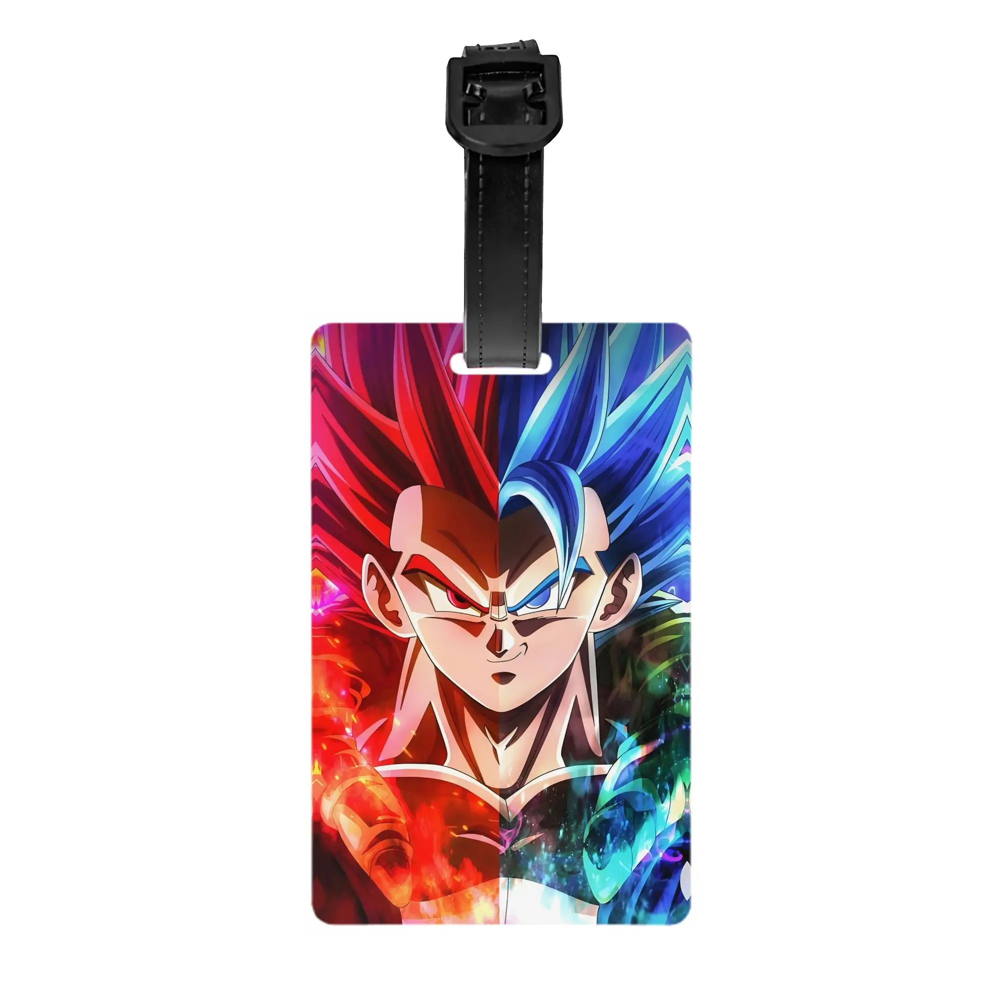 

Custom Vegita Anime Luggage Tag Privacy Protection DBZ Cartoon Baggage Tags Travel Bag Labels Suitcase
