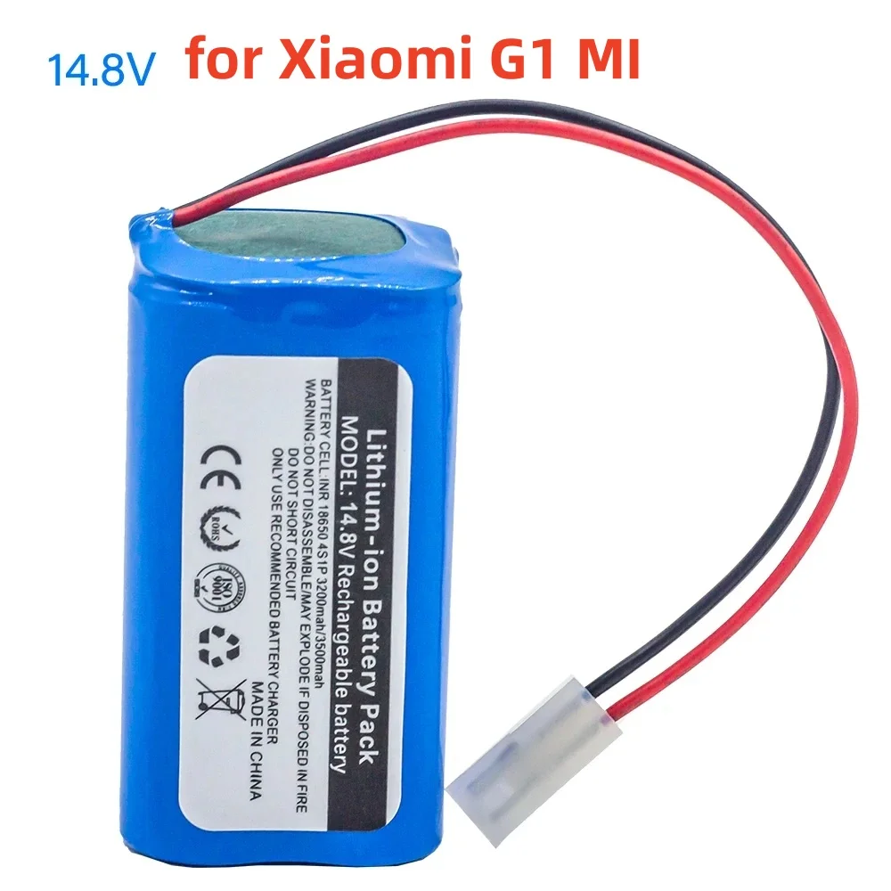 

. for Xiaomi G1 MI Robot Vacuum-Mop Essential MJSTG1 Robot Vacuum Cleaner 18650 Battery Pack14.8V 3500mAh Li-ion Battery