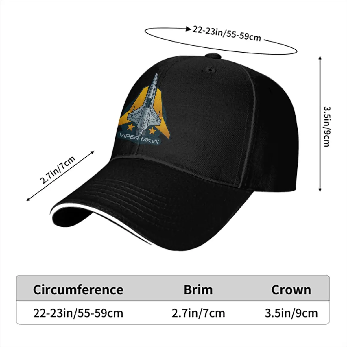 Viper Mark Baseball Caps Peaked Cap Battlestar Galactica Sun Shade Hats for Men Women