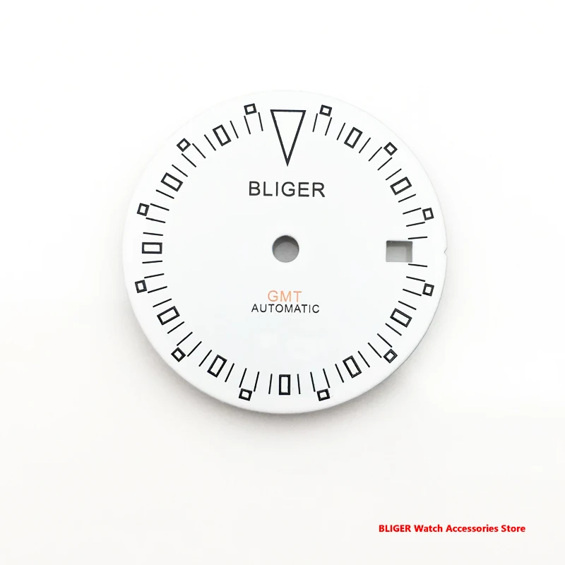 Bliger 29mm Luminous Watch Dial For NH34 DG2804 GMT Movement