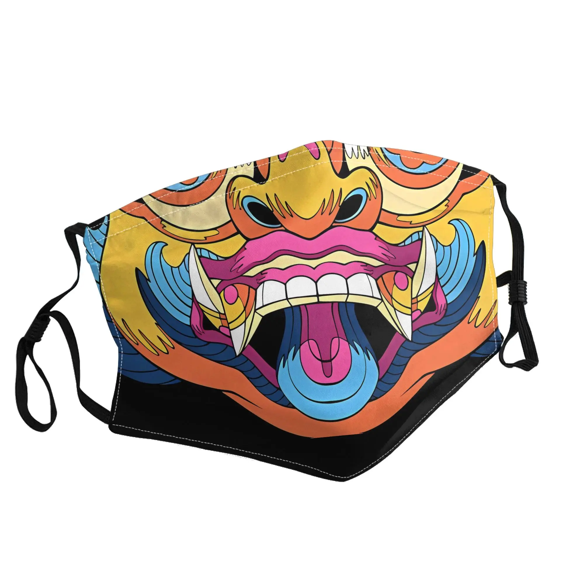 

Balinese Barong Mask Unisex Outdoor Fashion Printed