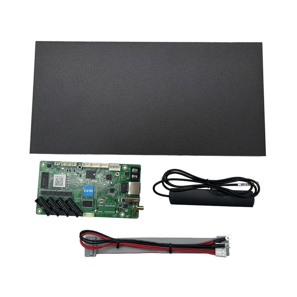 Indoor P1.53 Full Color LED Display Module With D16 Video Controller 208x104Pixels 320mm x 160mm Electronic LED Screen
