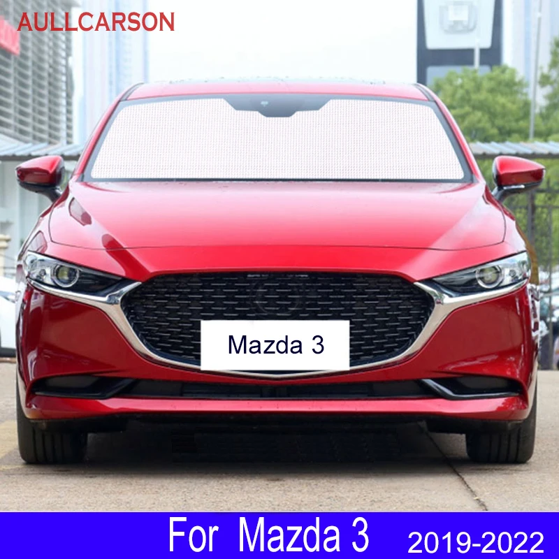 

For Mazda 3 Axela 2019 2020 2021 2022 Sunshades UV Protection Curtain Sun Shade Visor Front Windshield Protector Car Accessories