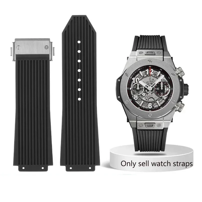 Correa de goma para reloj HUBLOT BIG BANG para hombre, correa de silicona impermeable y a prueba de sudor, 26mm x 19mm, nueva