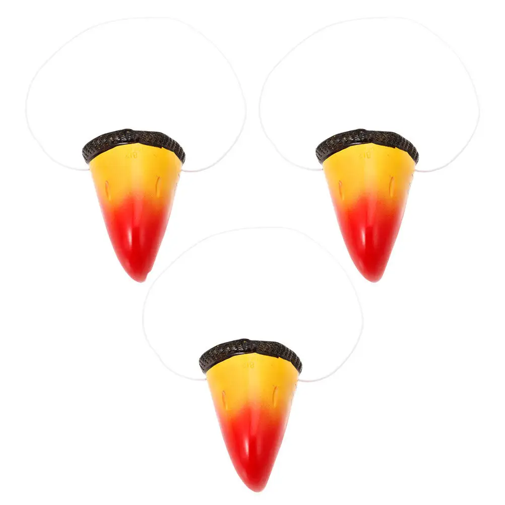 3Pcs Parrot Beak Nose Simulation Animal Nose Prop Lightweight Costume Party Cosplay Supplies Bird Beak Parrot Halloween Costume
