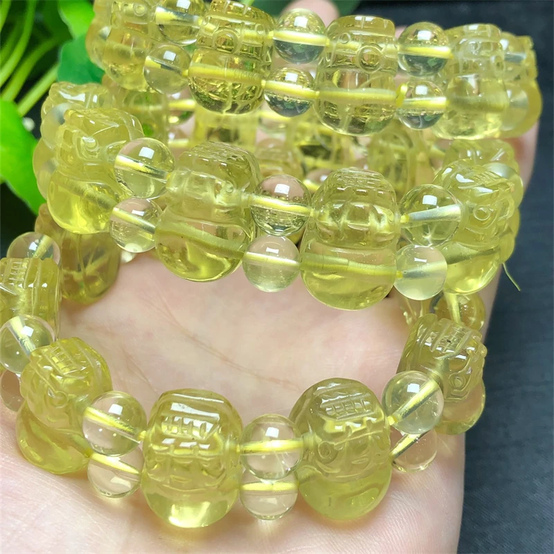 

Женский браслет из натурального цитрина Pixiu, 1 шт., 12 х16 мм