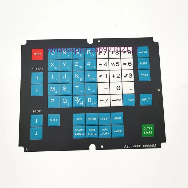 Keypad CNC Operation Panel A98L-0001-0568#M #T for FANUC New Operating Keyboard Key Film Protective Film