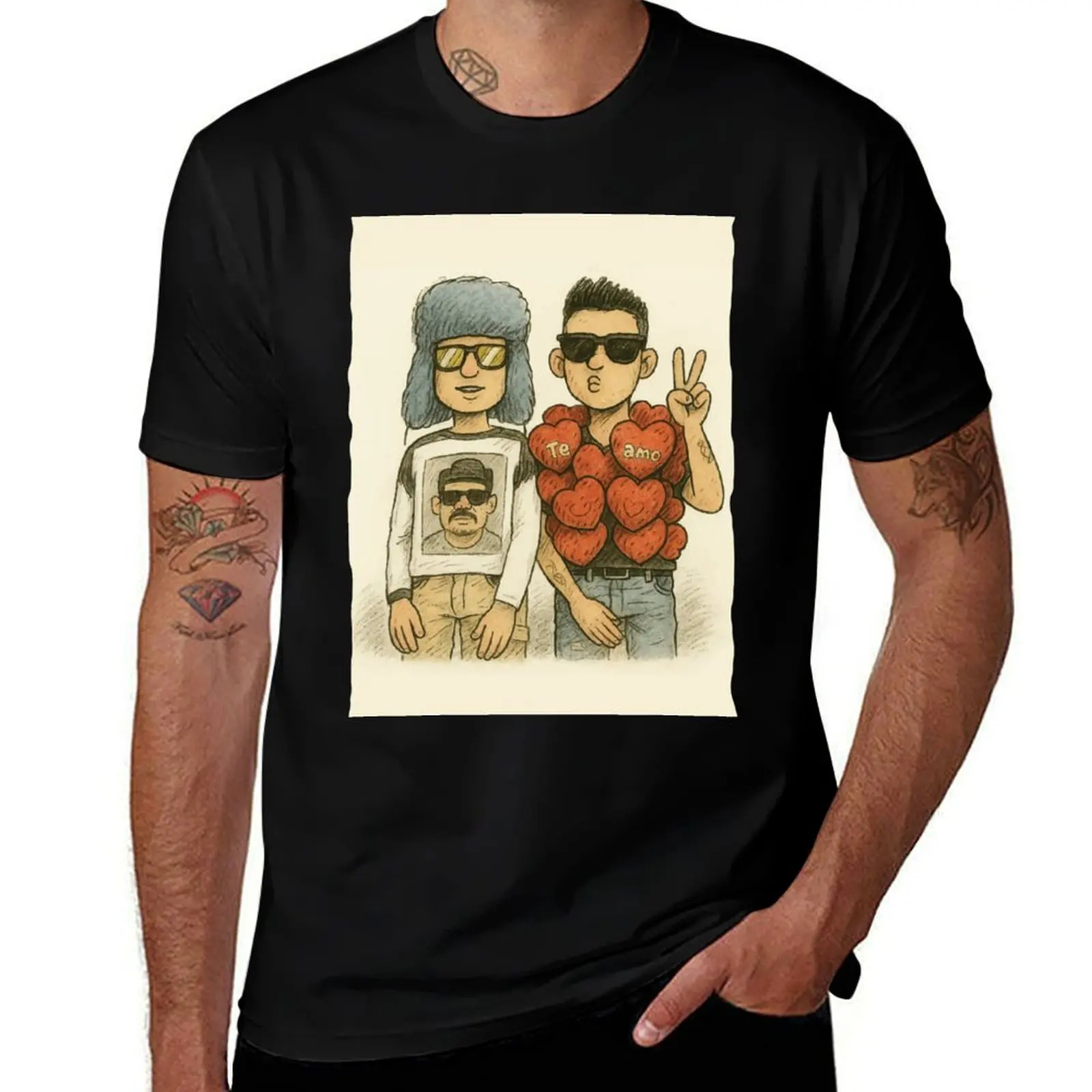 Copy of catriel y paco amoroso, ca7riel tiny desk T-Shirt Christmas Theme Tee Top