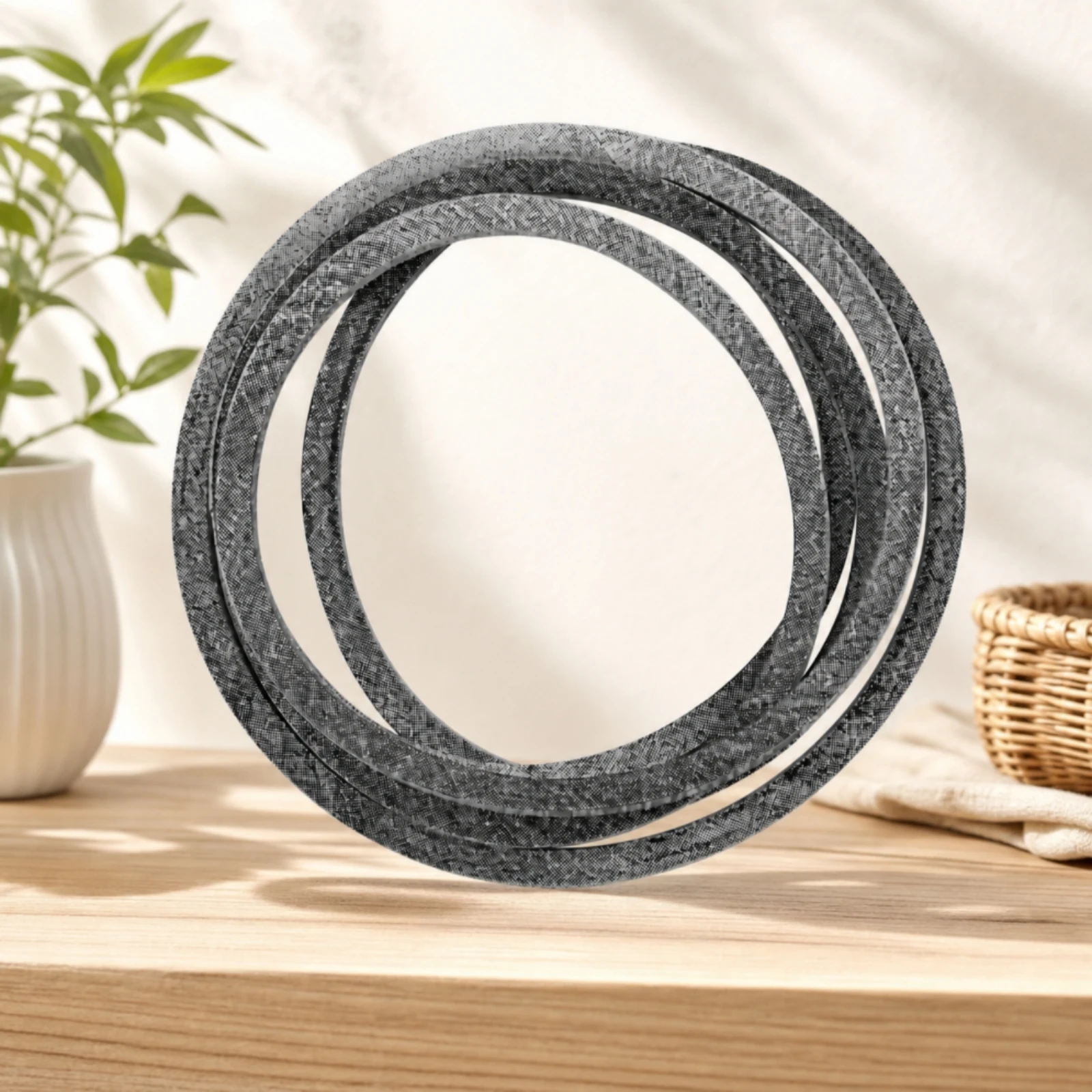 Mower Drive Belt Replacement Deck Belt with Kevlar Compatible Wear-Resistant for Landscapers, Garden Tractor