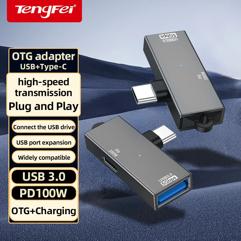Typec Interface Otg Adapter USB Converter External U Disk Expansion Usb3.0 Simultaneous Charging Pd Fast Charging Suitable for H