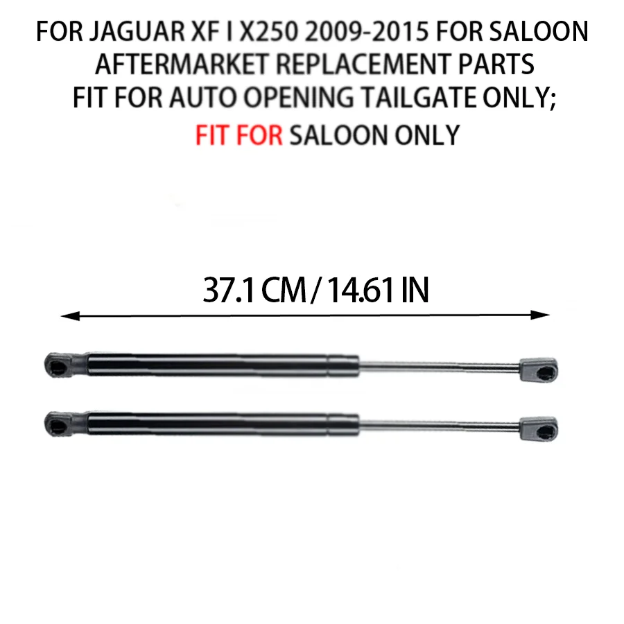 2pcs Tailgate Rear Boot Gas Struts for Jaguar XF I X250 2009-2015 Saloon 348mm - view 4