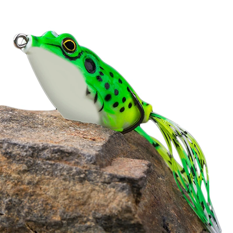 

5G 8G 13G 15G Frog Fishing Lures Trolling Silicone Bait with Fishing Hooks Catfish Top Water Soft Plastic Artificial Frog Bait