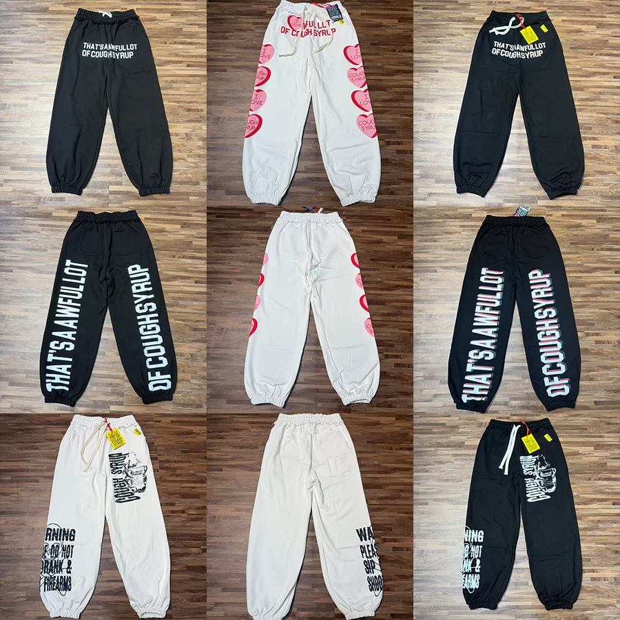 

American High-Street That's An Awful Lot Of Cough Syrup 2026 New Arrival Men Women Sweatpants Trend Letter Print Casual Pants