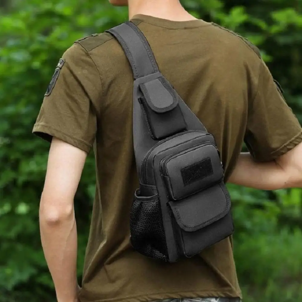 ISKYBOB-Bolso de hombro táctico para hombre, mochila militar de nailon para caza al aire libre, Camping, pesca, senderismo