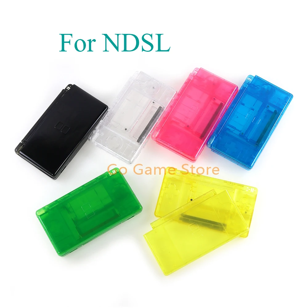 6Sets For Nintend DS Lite Transparent Housing Shell Case Cover with Button kits For NDSL Game Console Replacement