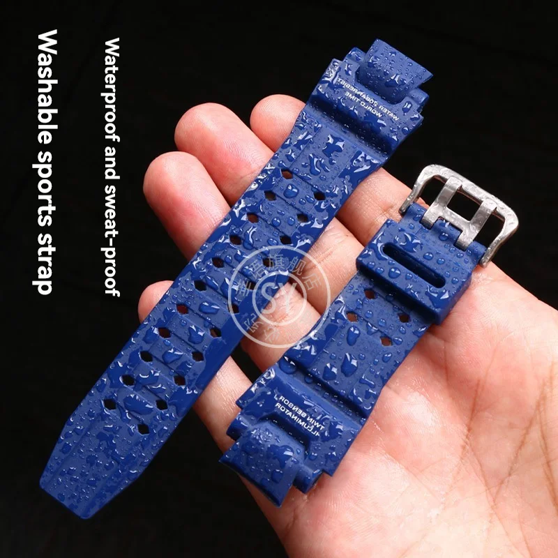 For Casio G-SHOCK GA-1000/1100, GW4000/G1400/GW-A1000 silicone sports waterproof and sweat proof men's watch strap