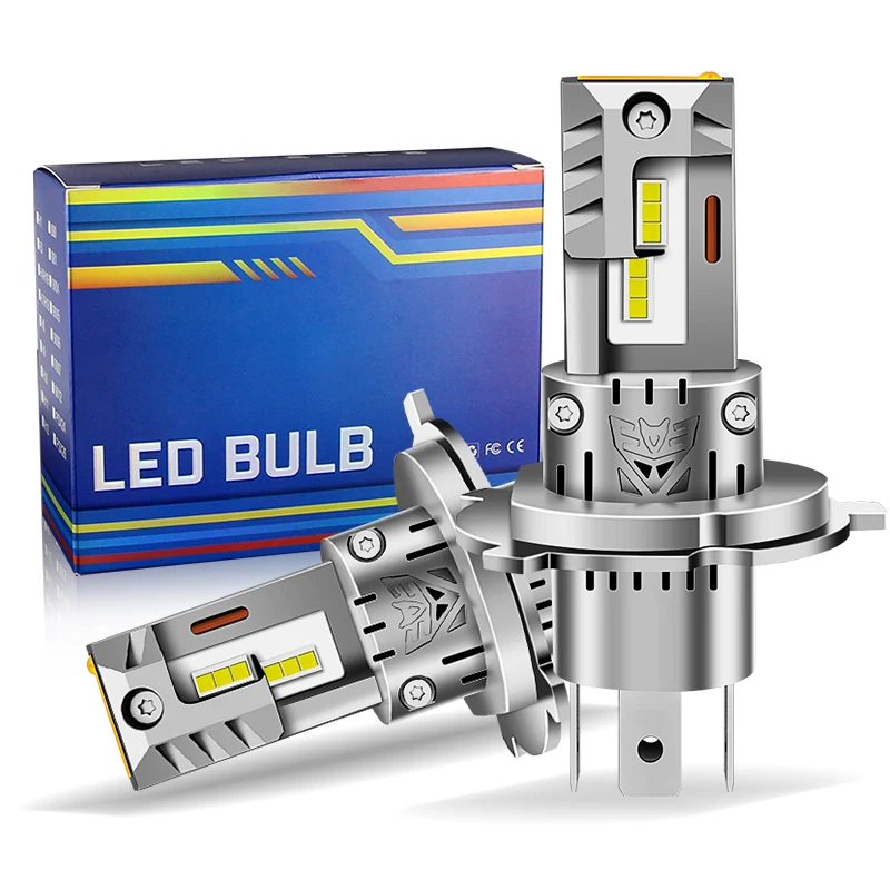 2pcs H4 LED Headlight Bulbs 9003 HB2 Canbus High Low Beam Car Light 20000LM Turbo Led Diode Lamp Auto 12V 6500K Lampada