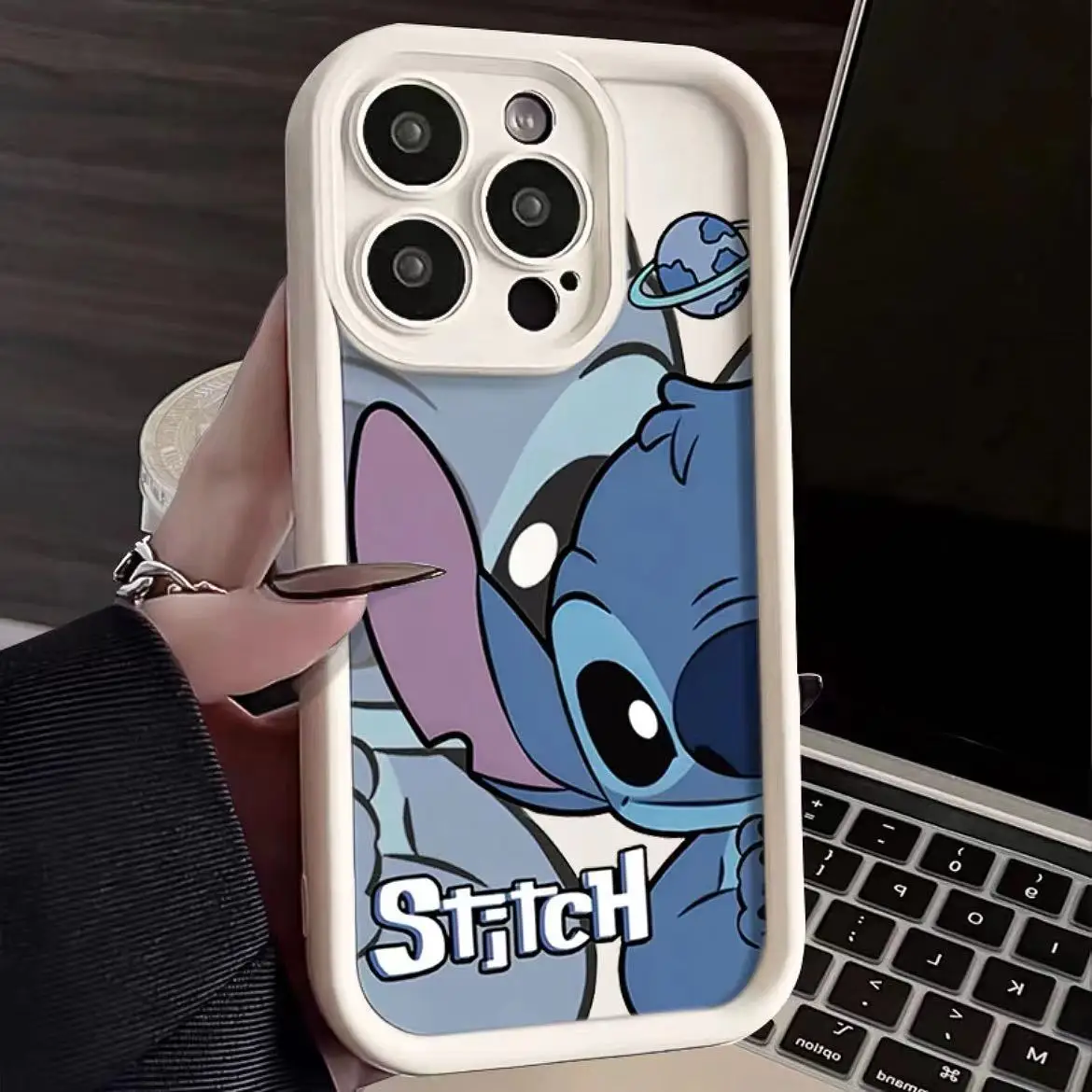 Disney peeking Stitch Trend Phone Case For iPhone 15 14 13 12 11 Pro Max X XR XS MAX 7 8 Plus Mini Cute Y2k Cartoon Phone Cases