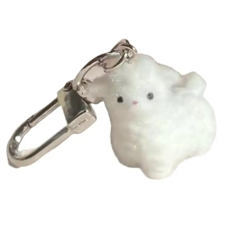 For Women Doll Backpack Pendant Accessories Friendship Gift Cute Sweet Cartoon Animals Plush Sheep Keychain