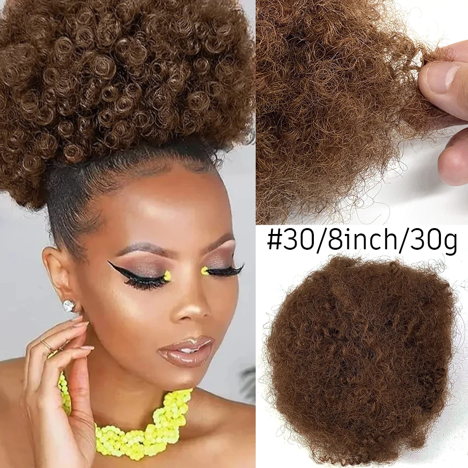 Shinehair Afro crespo ricci onda sfusa capelli umani per intrecciare estensioni dei capelli umani al 100% trecce capelli senza trama bionda 613 1B