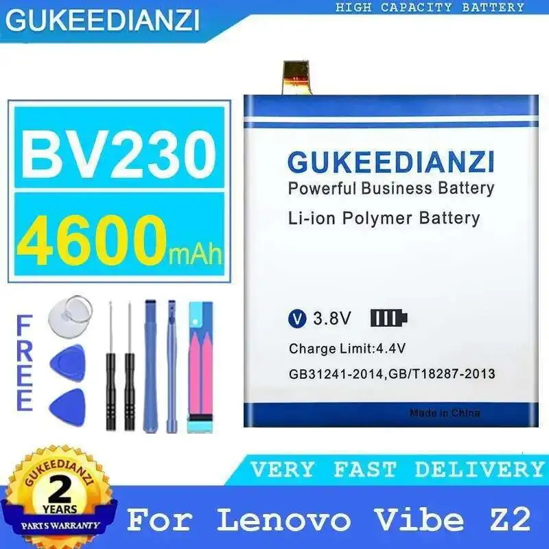 

High Capacity Mobile Phone Battery BV230 4600Mah For Lenovo Vibe Z2