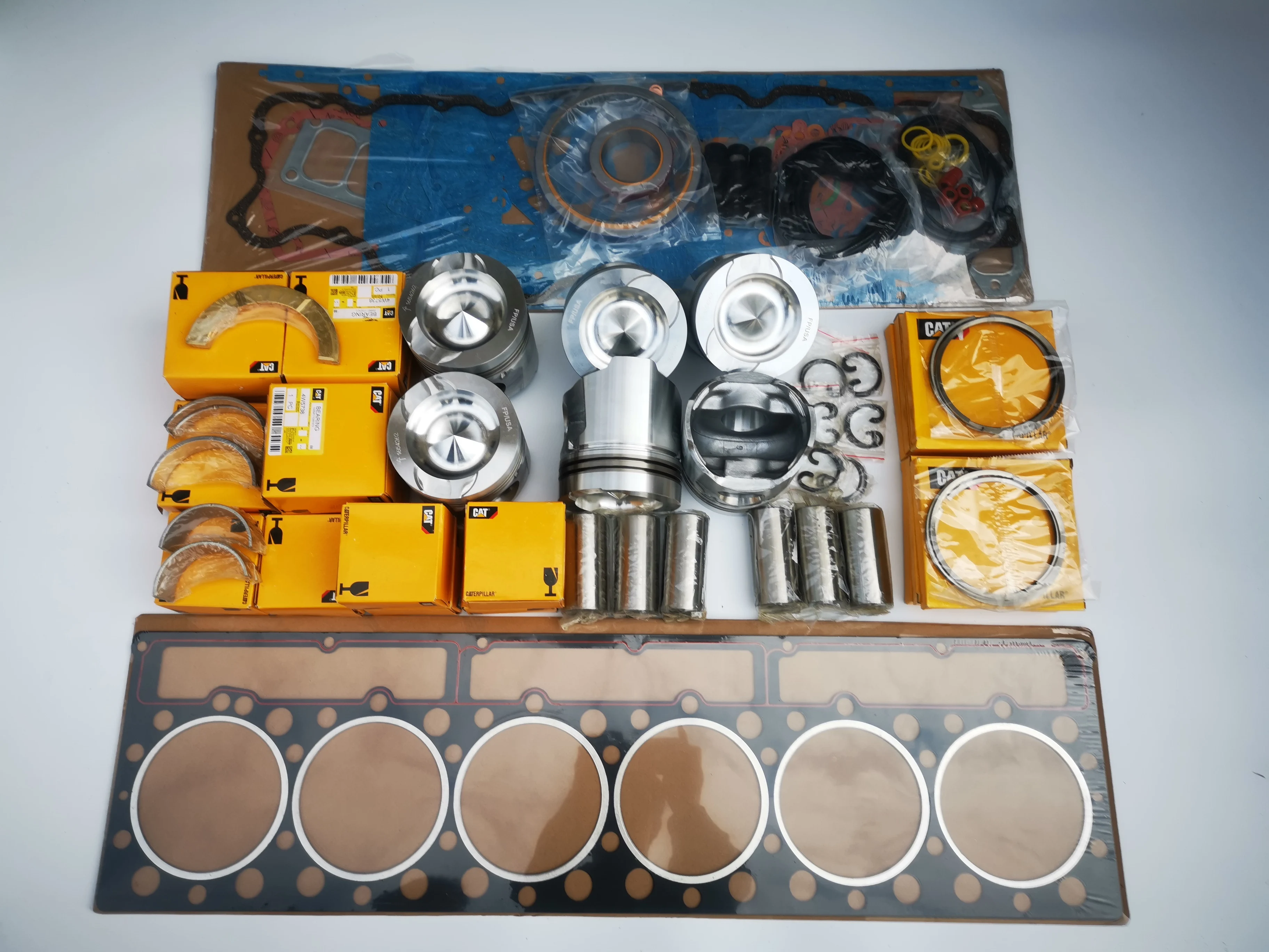 For CAT Excavator 3306 Rebuild overhaul Kit piston ring liner gasket bearing water pump