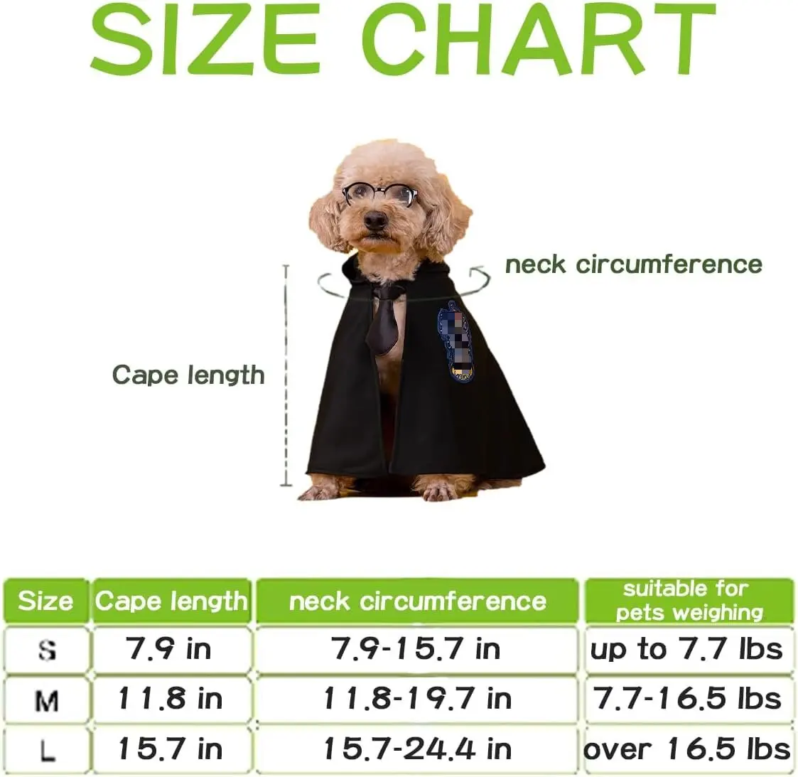 Dog Costume Pet Cat Cosplay Cloak College Pet Clothes Small Magic Cloak Spring and Autumn Clothes Glasses Necktie Dog Pet Shawl