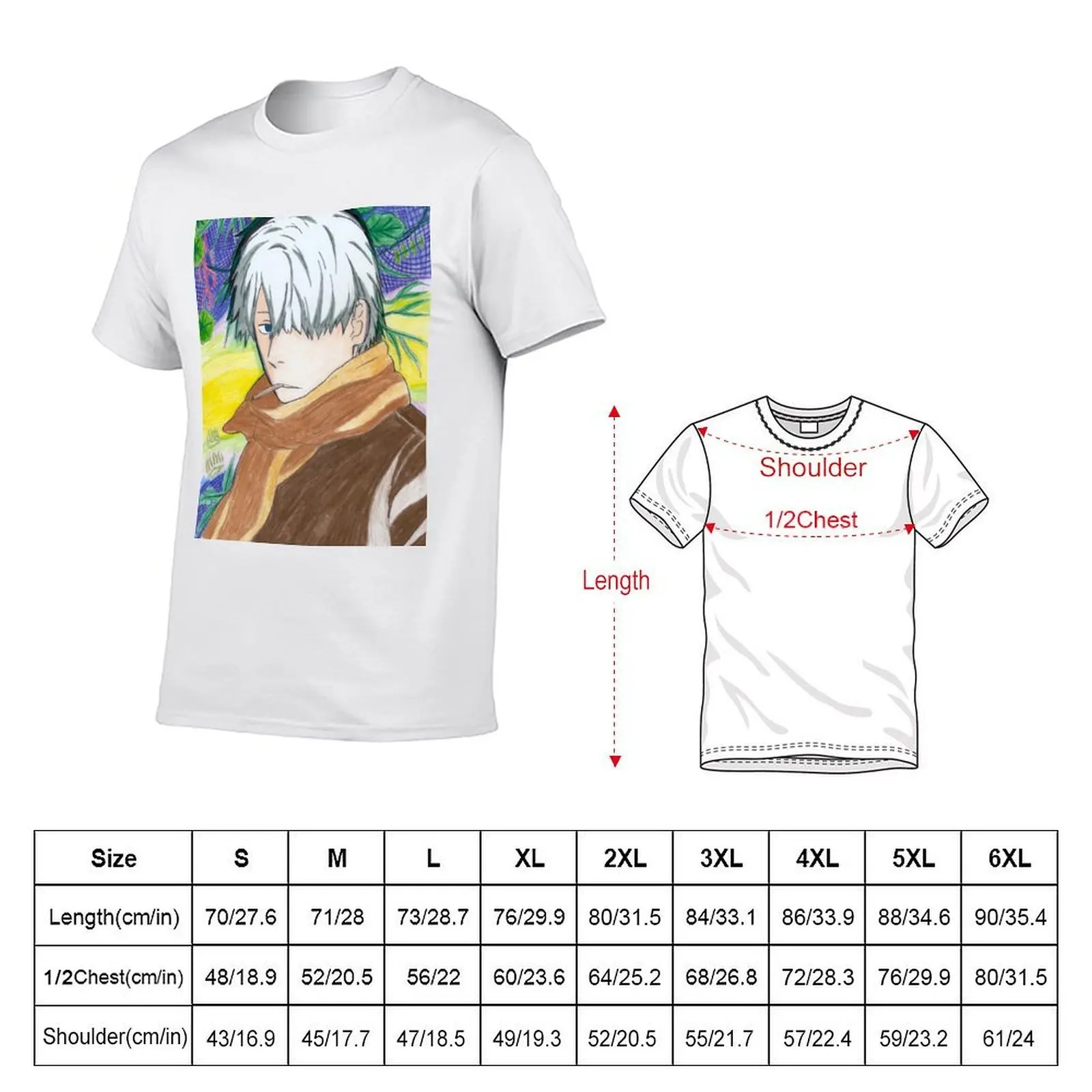 mushishi ginko T-Shirt football t shirt Funny t-shirt tee shirts for men - view 2