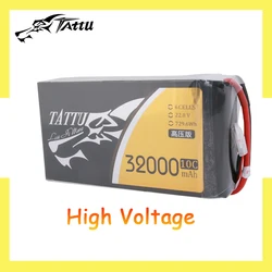 Upgrade TATTU 22.8V 32000mAh 10C LiPo Battery For RC Helicopter Quadcopter FPV Racing Drone Parts With XT90S/XT150 Plug