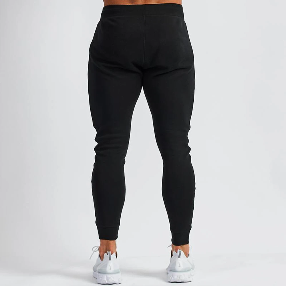 Sweat à capuche et pantalon de sport pour hommes, ensembles d\'entraînement en coton, vêtements de gymnastique, fermeture éclair, décontracté, noir,