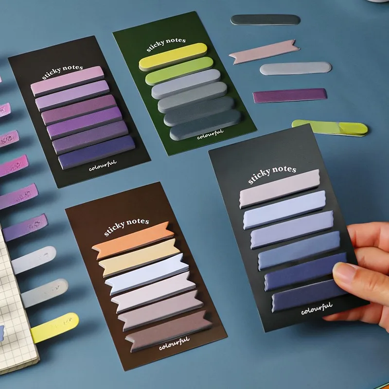 Pastel Index Tabs Sticky Notes Book Markers Page Markers Self Adhesive Reading Classification Label Tabs, Office School Supplies