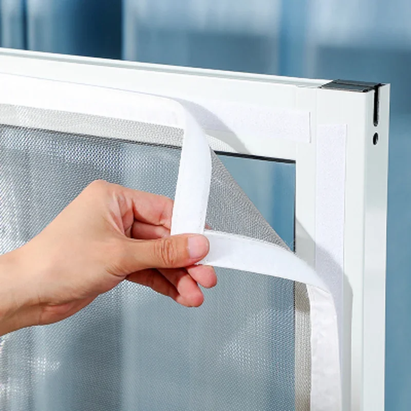 Anti-mosquito Screen Fly Curtain Magic Mesh, Summer Invisible Net Fiber Customized Glass Fiber, Adjustable Air Flow